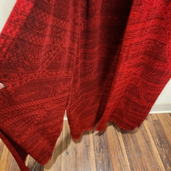 Coldwater Creek Women's Red Long Sleevesless Duster Tunic Size S - Picture 6 of 10